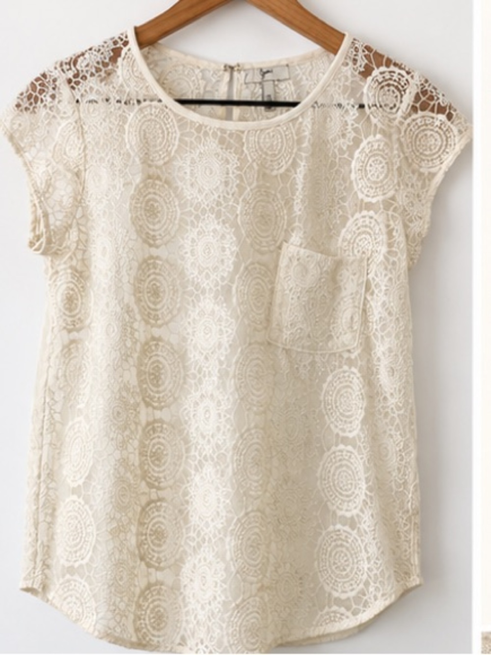 Joie 'Fanny' Sheer Lace Top